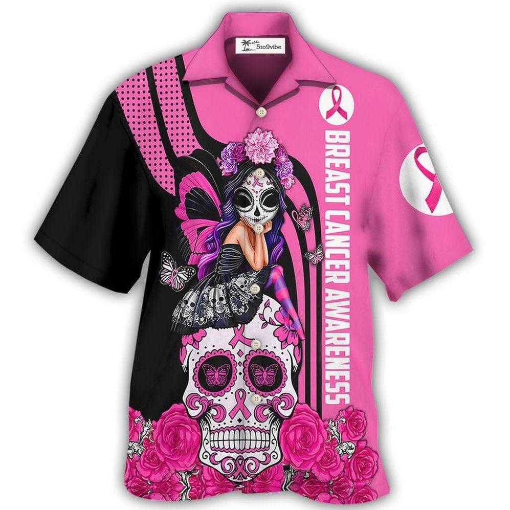 Hawaiian Shirt / Adults / S Breast Cancer Awareness Fight Like A Girl Breast Cancer Awareness - Hawaiian Shirt 