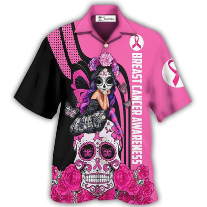 Hawaiian Shirt / Adults / S Breast Cancer Awareness Fight Like A Girl Breast Cancer Awareness - Hawaiian Shirt 