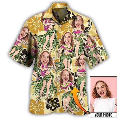 5 / Adults / S Face Funny Style Custom Photo - Hawaiian Shirt 