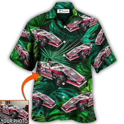 Hawaiian Shirt / Adults / S Car Dirty Track Racing Tropical Flower Custom Photo - Hawaiian Shirt 