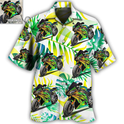 6 / Adults / S Motorcycle My Sweet Lover Custom Photo - Hawaiian Shirt 