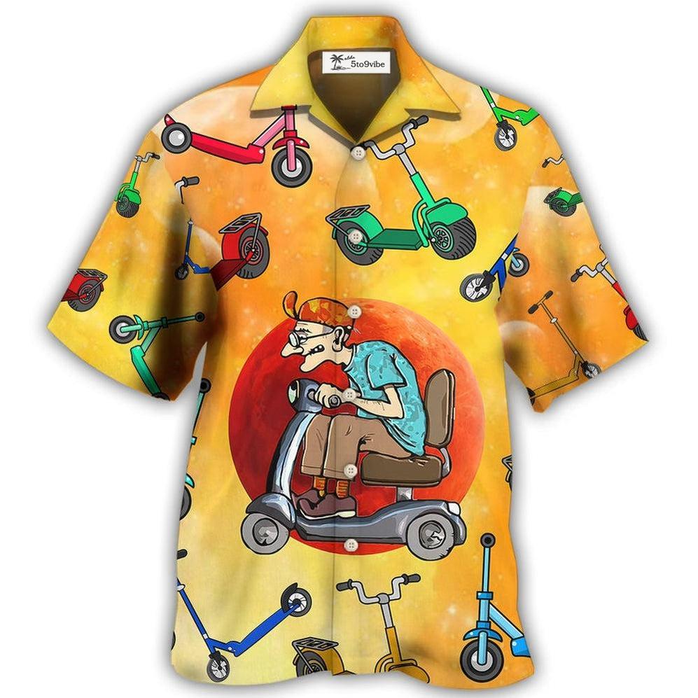 Hawaiian Shirt / Adults / S Scooter Solar System Never Underestimate - Hawaiian Shirt 