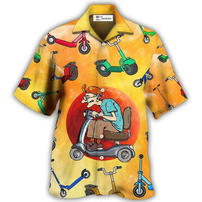 Hawaiian Shirt / Adults / S Scooter Solar System Never Underestimate - Hawaiian Shirt 