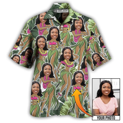 1 / Adults / S Face Funny Style Custom Photo - Hawaiian Shirt 