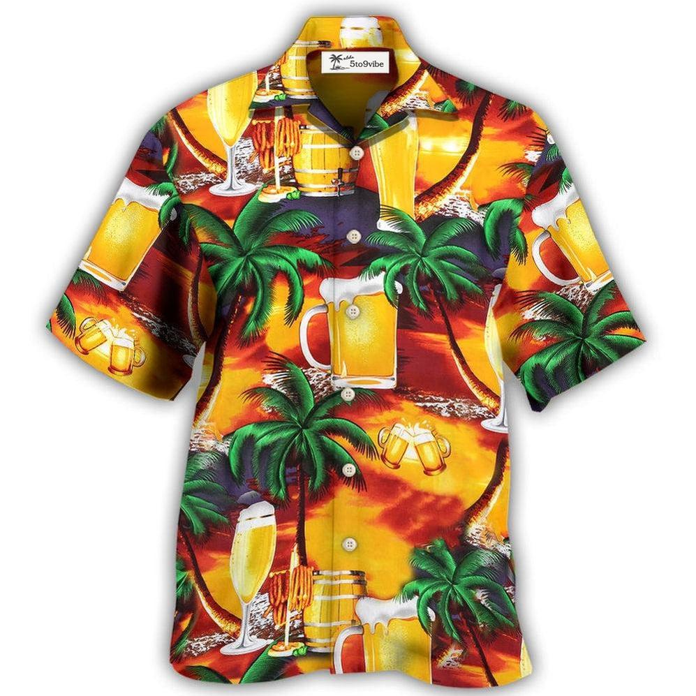 Hawaiian Shirt / Adults / S Beer In Paradise Tropical - Hawaiian Shirt 