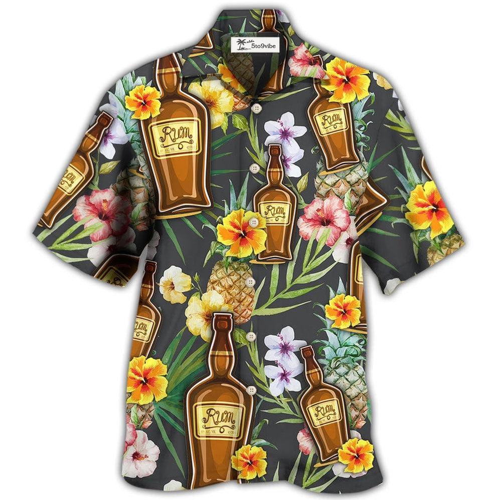 Hawaiian Shirt / Adults / S Wine Rum Drinking Tropical Art - Hawaiian Shirt 