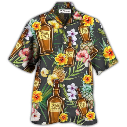 Hawaiian Shirt / Adults / S Wine Rum Drinking Tropical Art - Hawaiian Shirt 