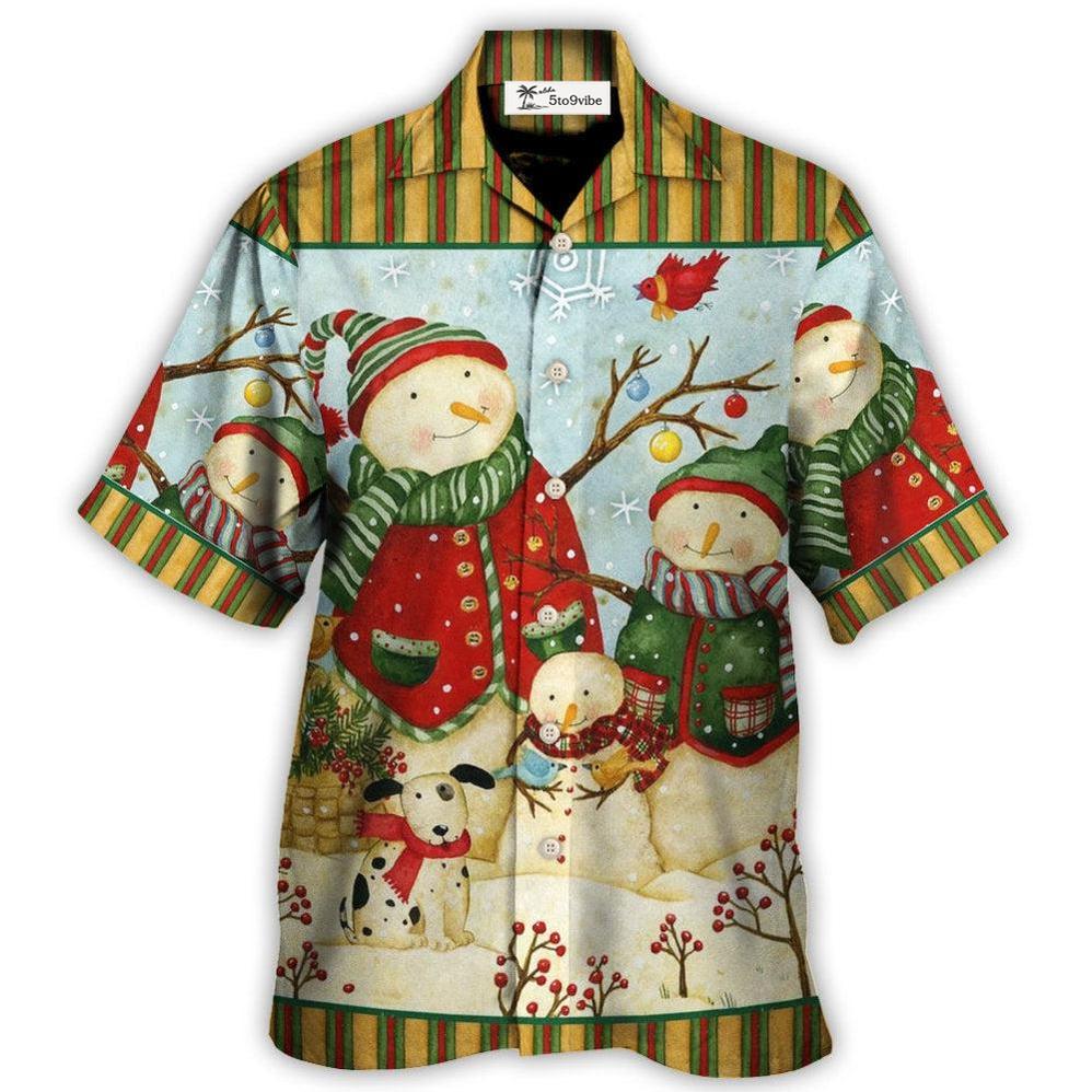 Christmas Cutie Snowman Happy Xmas - Hawaiian Shirt 