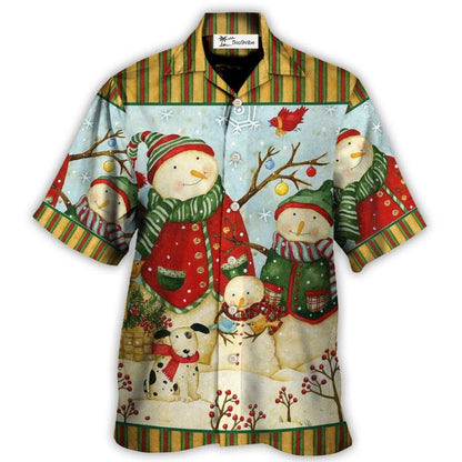 Christmas Cutie Snowman Happy Xmas - Hawaiian Shirt 