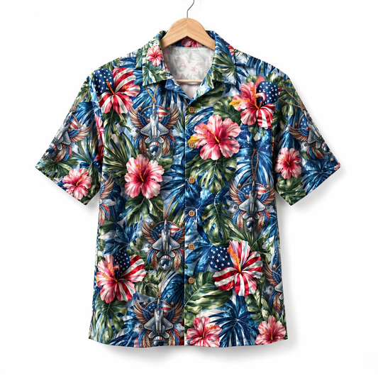 Air Force Patriotic Veteran 250 Years America Premium Unisex Hawaiian Shirt For Men and Women
