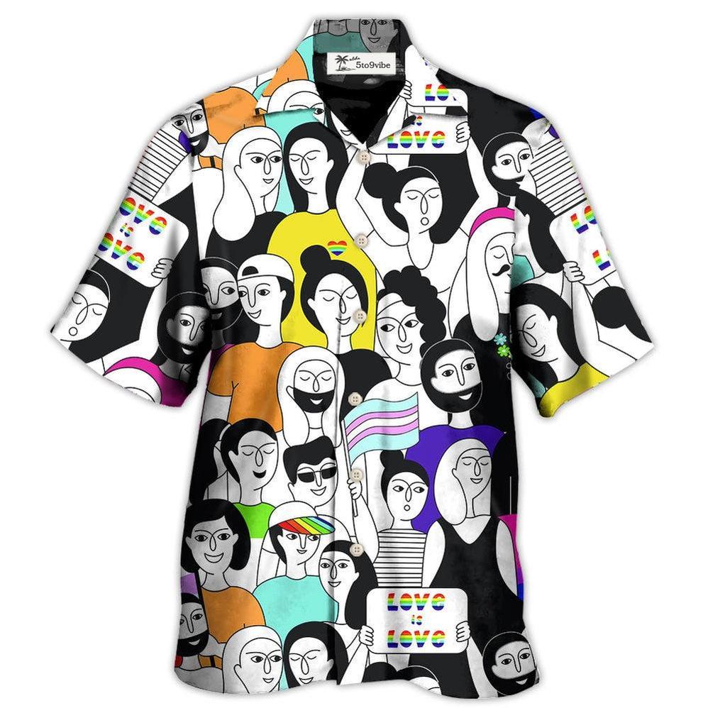 Hawaiian Shirt / Adults / S LGBT Love Who You Want - Hawaiian Shirt 