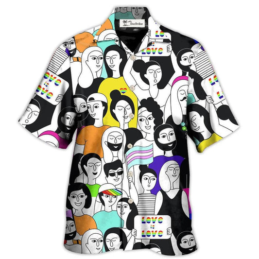Hawaiian Shirt / Adults / S LGBT Love Who You Want - Hawaiian Shirt 