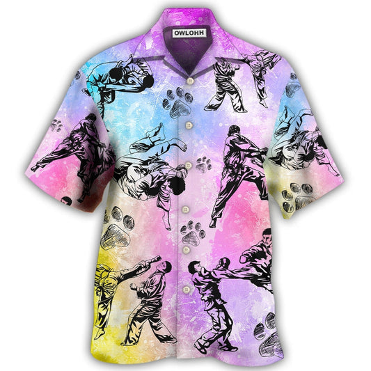 Hawaiian Shirt / Adults / S Karate And Dogs I Like - Hawaiian Shirt 