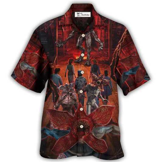 Hawaiian Shirt / Adults / S Demogorgon Monster Invading Hawkins - Hawaiian Shirt 