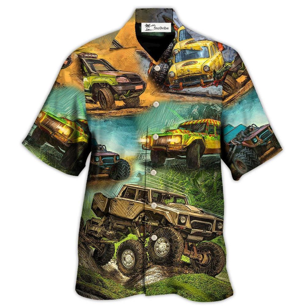 Hawaiian Shirt / Adults / S Jeep Abstract So Cool Vintage Art Style - Hawaiian Shirt 