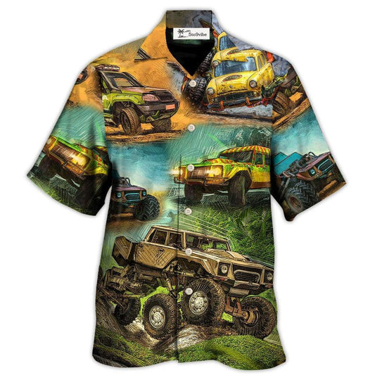 Hawaiian Shirt / Adults / S Jeep Abstract So Cool Vintage Art Style - Hawaiian Shirt 