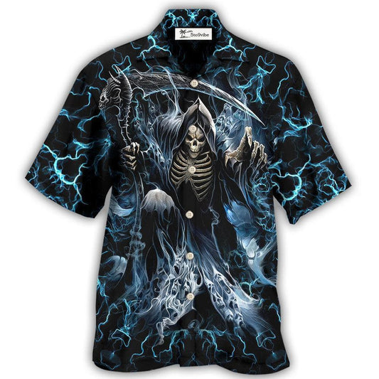 Skull Grumpy Old Man Stuck - Hawaiian Shirt 
