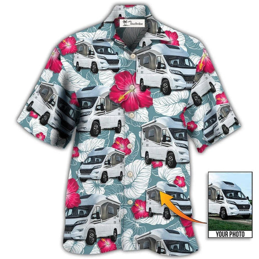 Hawaiian Shirt / Adults / S RV Camper Tropical Custom Photo - Hawaiian Shirt 