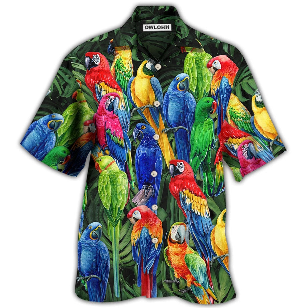 Hawaiian Shirt / Adults / S Parrot Family Colorful Tropical - Hawaiian Shirt 