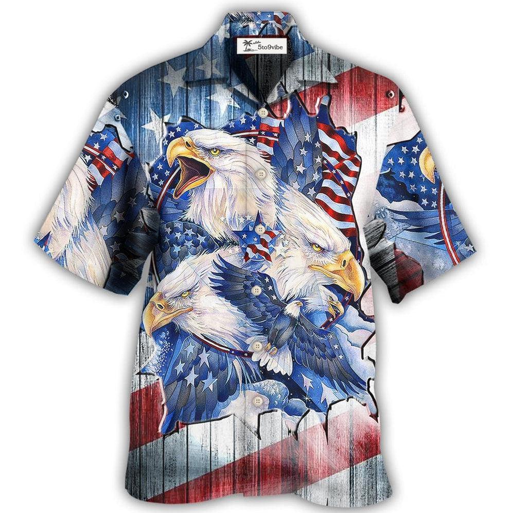 Hawaiian Shirt / Adults / S America Eagle Proud Amazing Patriotic - Hawaiian Shirt 