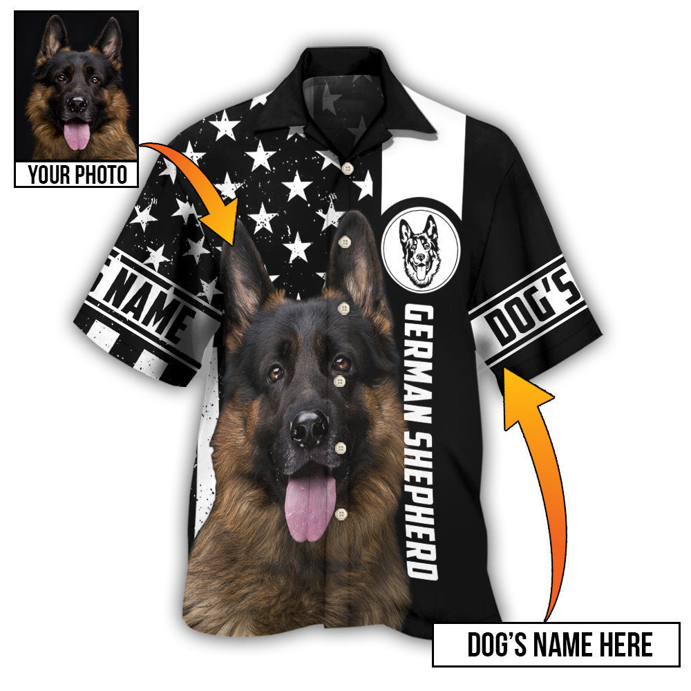 America / Adults / S German Shepherd My Lovely Dog Custom Photo Personalized - Hawaiian Shirt 