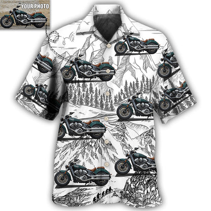 2 / Adults / S Motorcycle My Sweet Lover Custom Photo - Hawaiian Shirt 