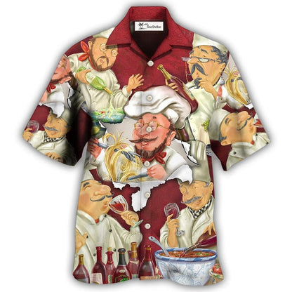 Hawaiian Shirt / Adults / S Master Chef Cooking Art Style - Hawaiian Shirt 
