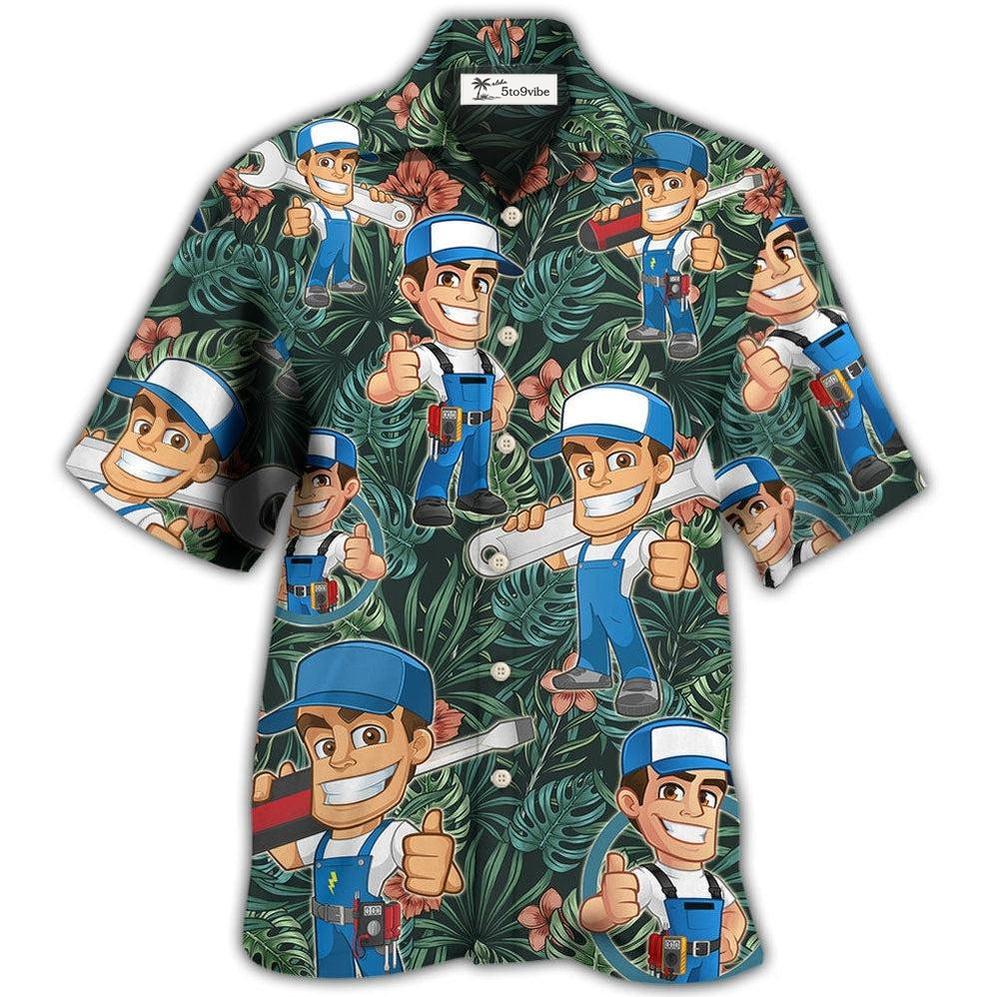 Hawaiian Shirt / Adults / S Electrician Tropical Pattern Vibe - Hawaiian Shirt 