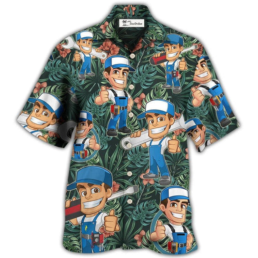 Hawaiian Shirt / Adults / S Electrician Tropical Pattern Vibe - Hawaiian Shirt 