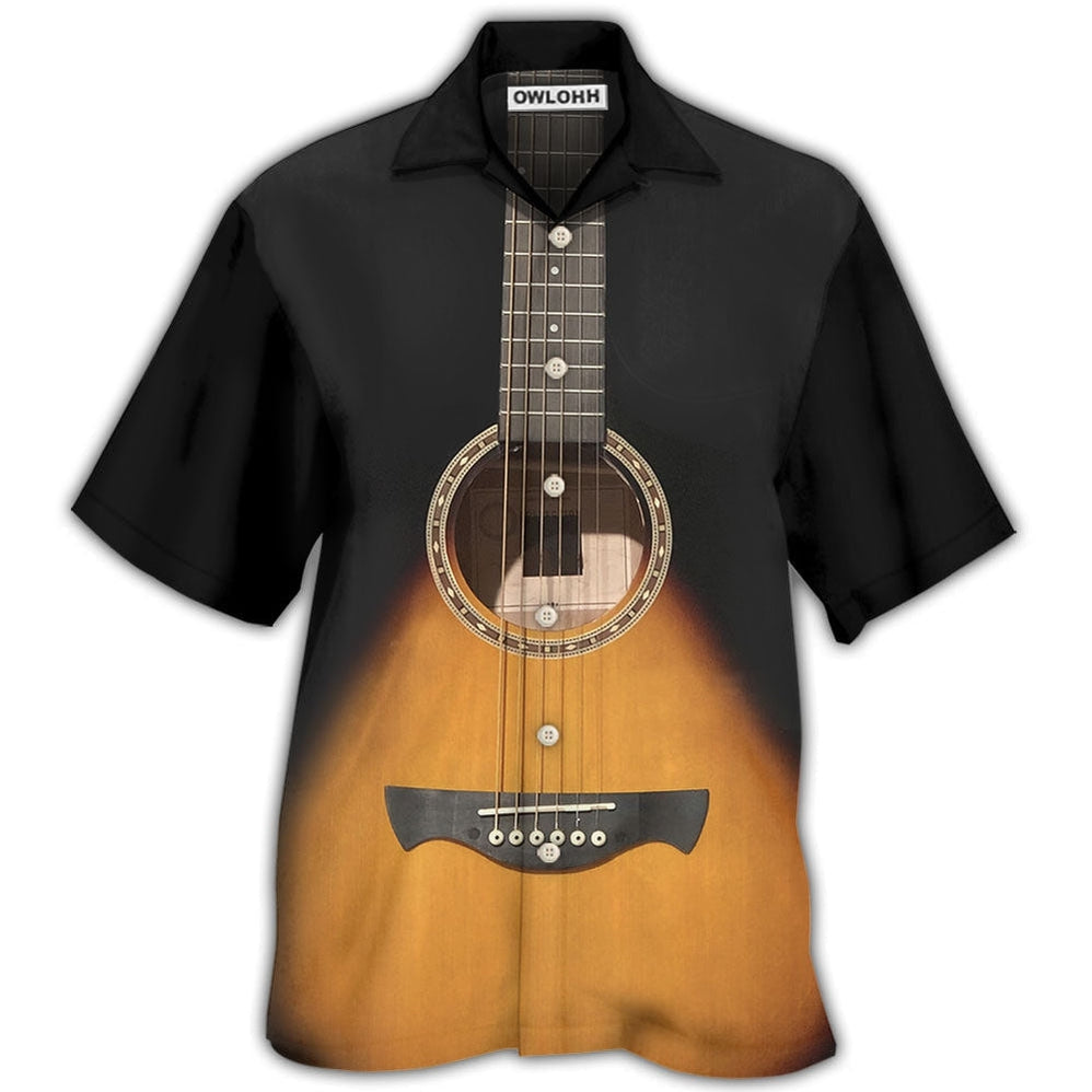 Hawaiian Shirt / Adults / S Guitar Wood Music Lover - Hawaiian Shirt 