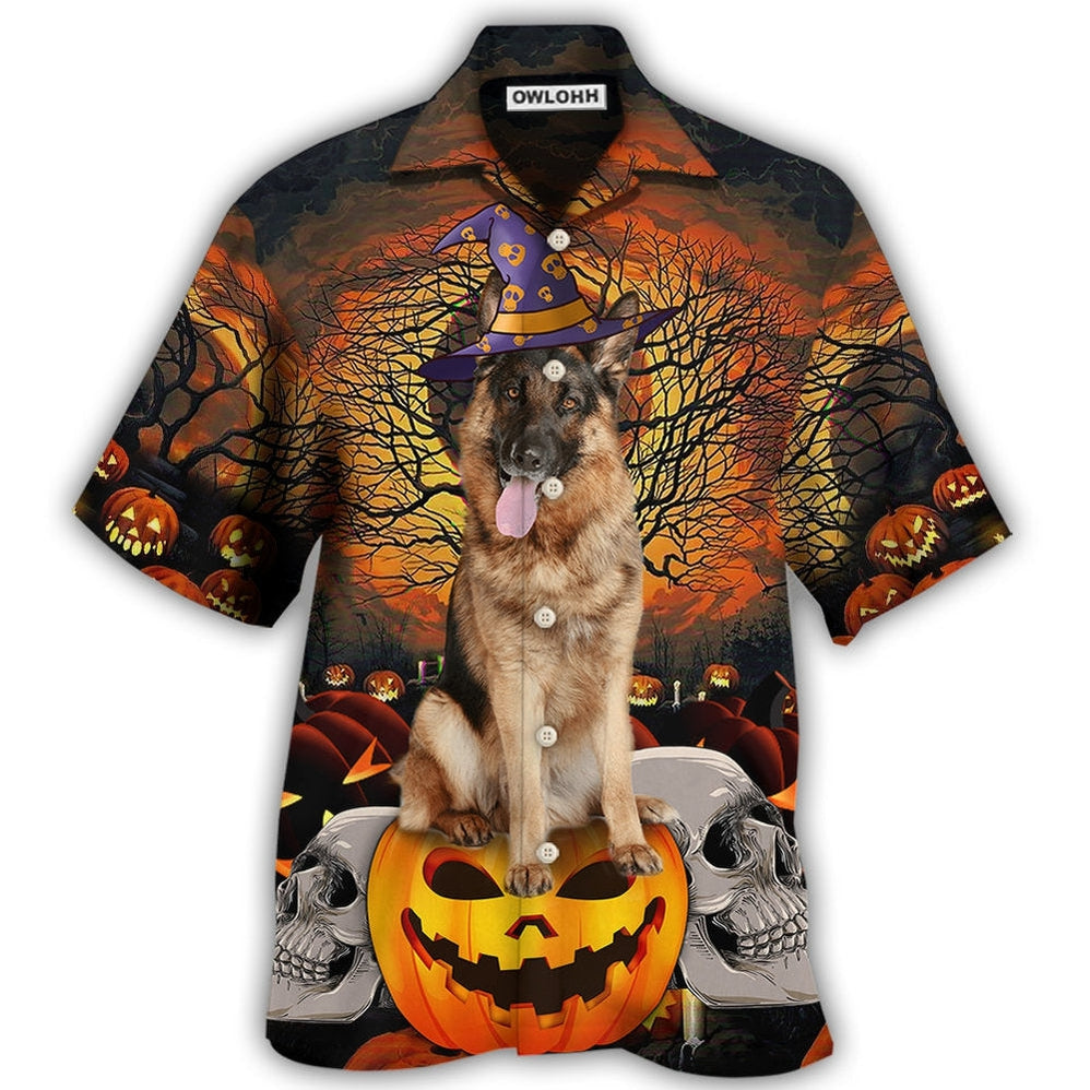Hawaiian Shirt / Adults / S Halloween German Shepherd My Lovely Dog - Hawaiian Shirt 