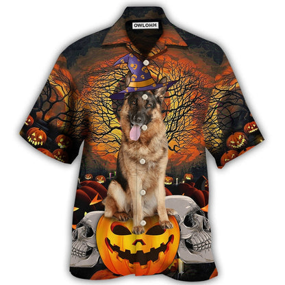 Hawaiian Shirt / Adults / S Halloween German Shepherd My Lovely Dog - Hawaiian Shirt 