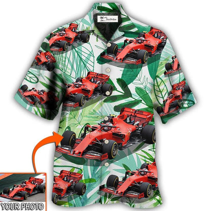 Hawaiian Shirt / Adults / S Car Formula One Tropical Custom Photo - Hawaiian Shirt 