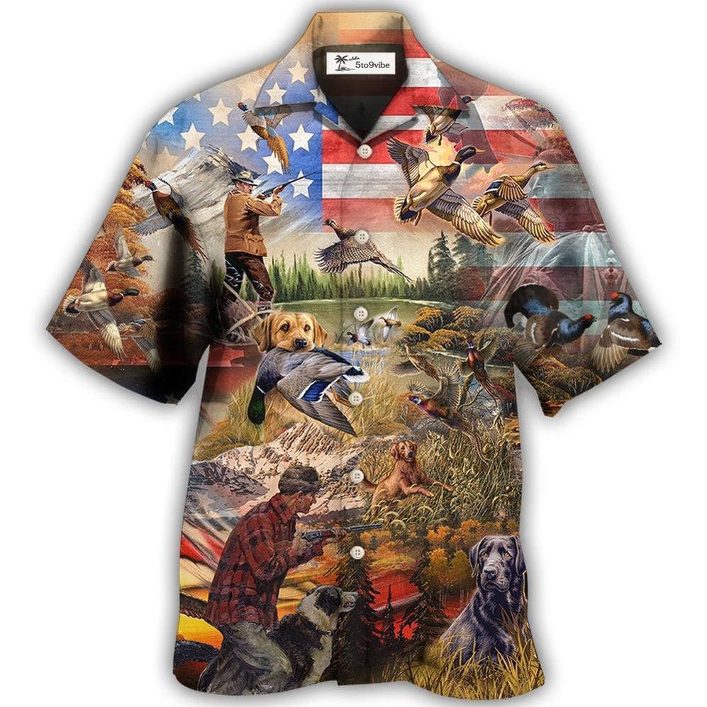 Hawaiian Shirt / Adults / S Hunting Independence Day Mallard Duck - Hawaiian Shirt 