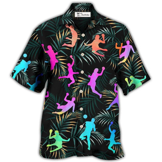 Hawaiian Shirt / Adults / S Handball Watercolor Colorful Tropical - Hawaiian Shirt 