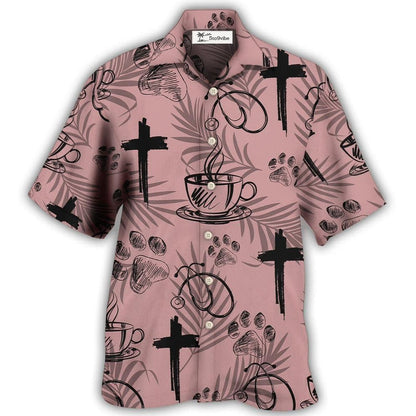 Hawaiian Shirt / Adults / S Coffee Jesus Dog Coffee Health - Hawaiian Shirt 
