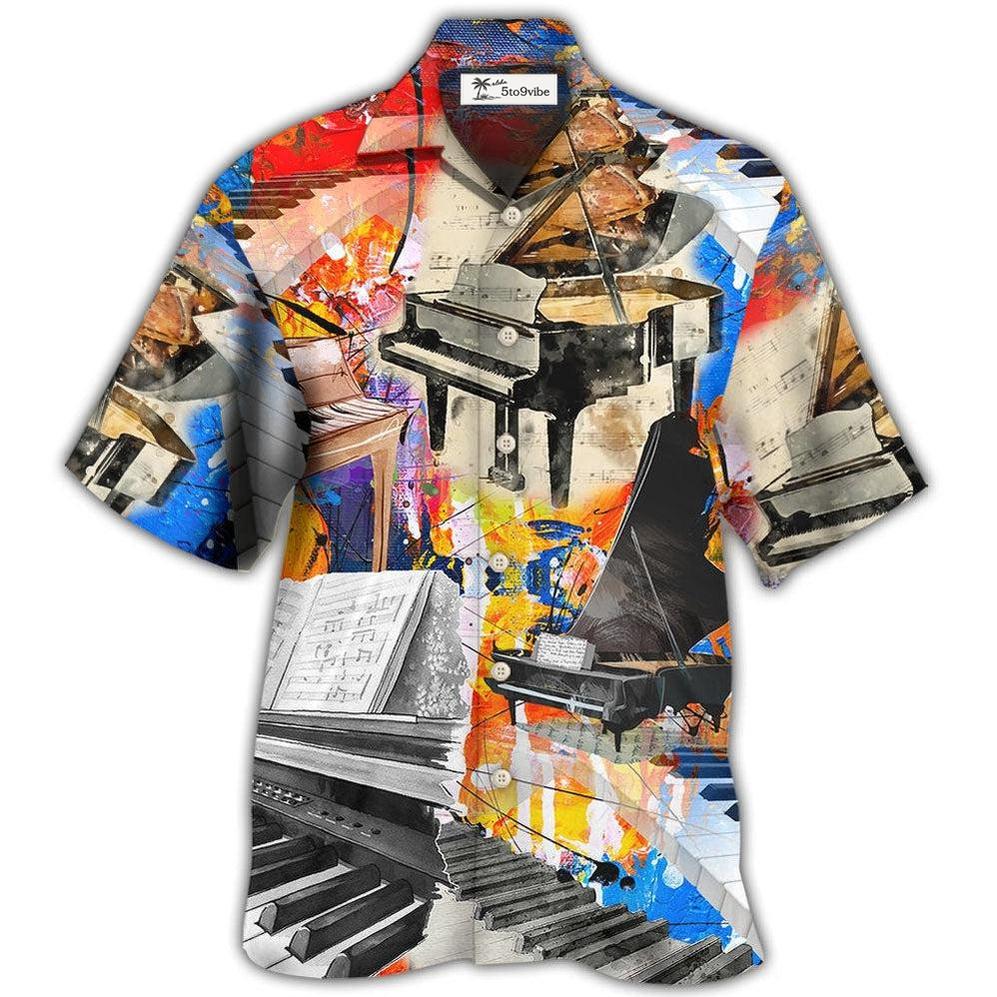 Hawaiian Shirt / Adults / S Piano Painting Art Music Lover - Hawaiian Shirt 