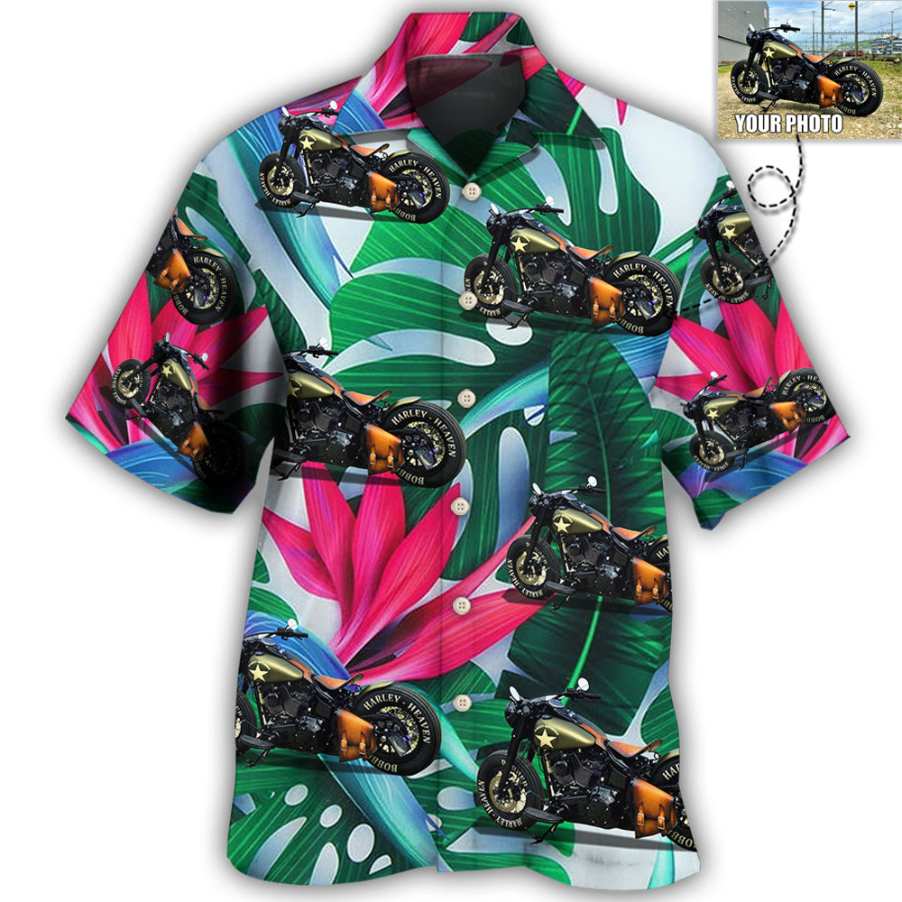 3 / Adults / S Motorcycle My Sweet Lover Custom Photo - Hawaiian Shirt 