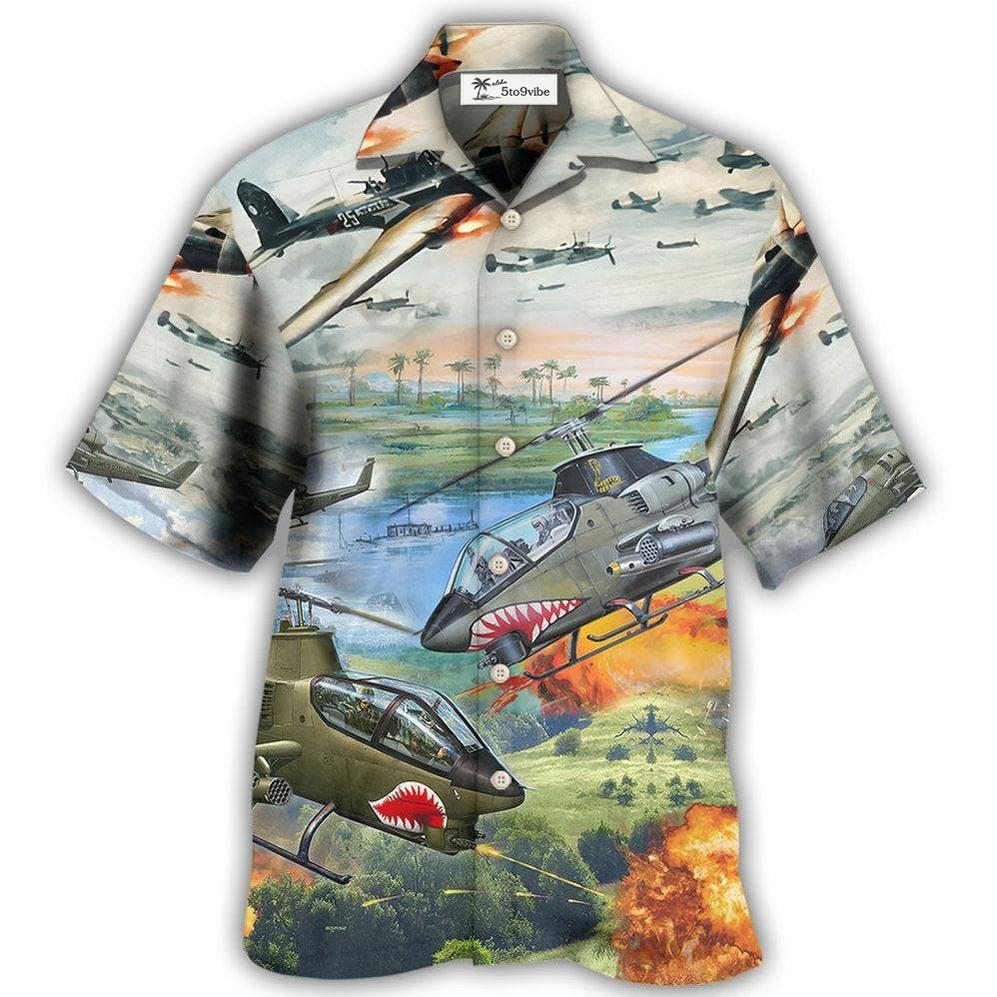 Hawaiian Shirt / Adults / S Combat Aircraft Military Planes - Hawaiian Shirt 
