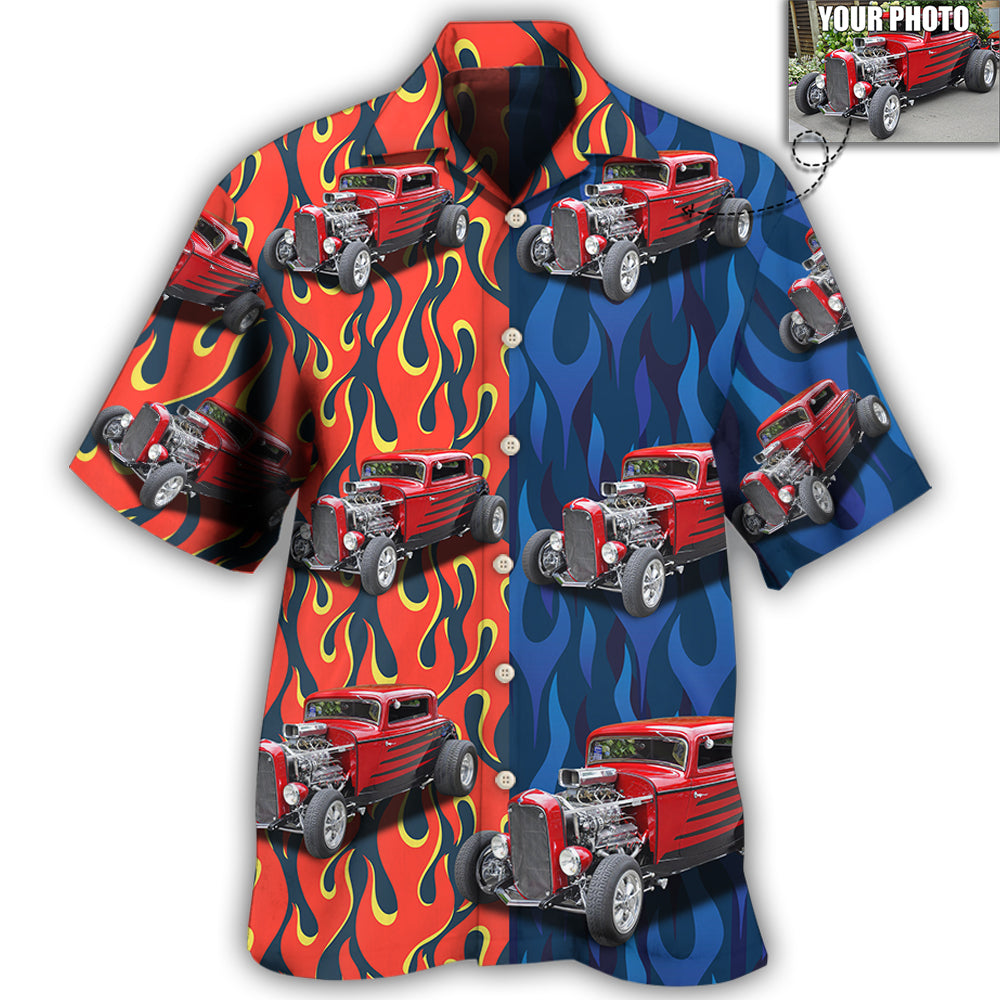 4 / Adults / S Hot Rod Various Style Custom Photo - Hawaiian Shirt 