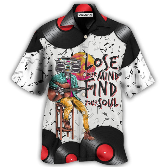 Hawaiian Shirt / Adults / S Music Stereo Lose My Mind Find Your Soul - Hawaiian Shirt 