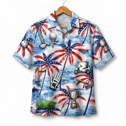 Golf America 4th July 250 Years Anniversary Premium Unisex Hawaiian Shirt For Men and Women