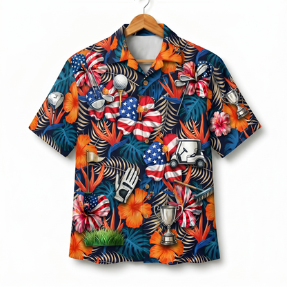 Golf America 4th July 250 Years Anniversary Premium Unisex Hawaiian Shirt For Men and Women