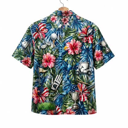Golf America 4th July 250 Years Anniversary Premium Unisex Hawaiian Shirt For Men and Women