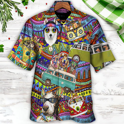 Dogs Love Cool Life Style - Hawaiian Shirt 