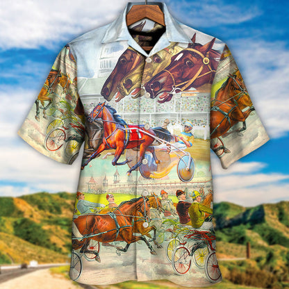Harness Racing Horse Racing Horse Lover - Hawaiian Shirt 