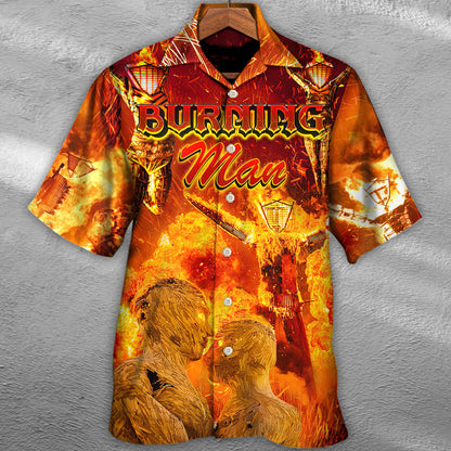 Music Event Burning Man Burn It All Up With The Festival - Hawaiian Shirt 