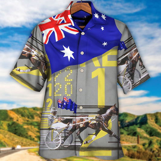Harness Racing Horse Australia Vibe - Hawaiian Shirt 