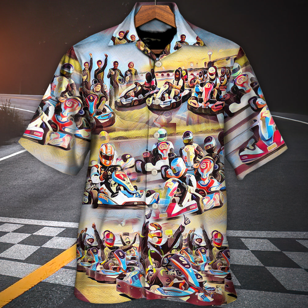 Kart Racing Painting Style - Hawaiian Shirt 