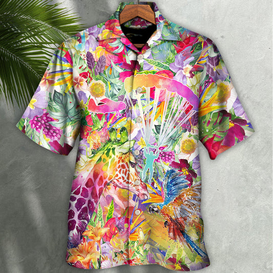 Parasailing Born To Fly Forced To Work - Hawaiian Shirt